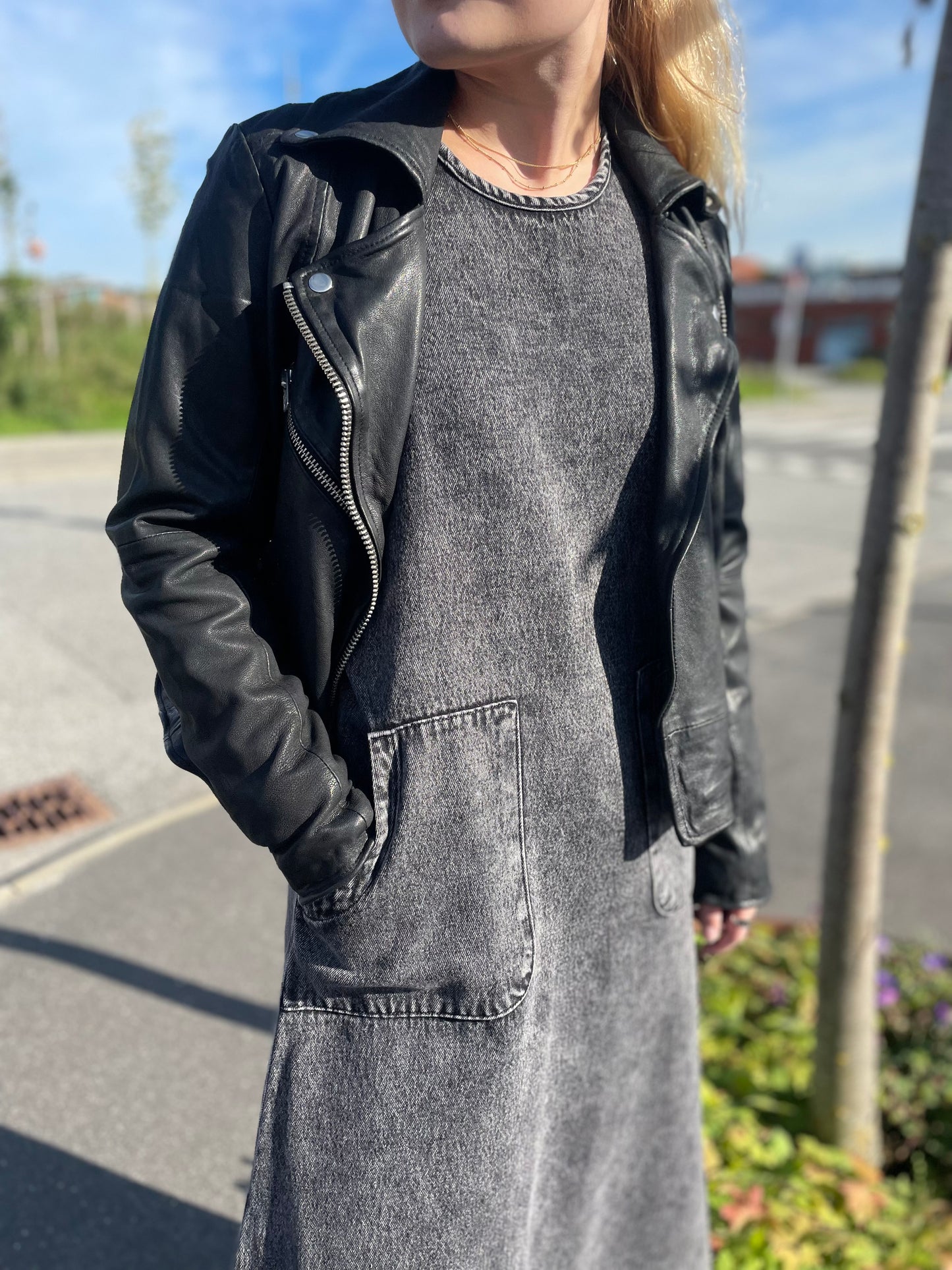 Lollys Laundry Dark Grey Melange Lucas Dress