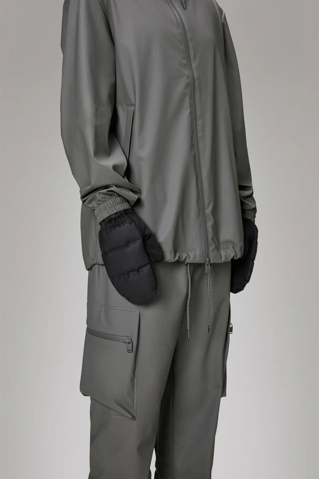 Rains Black Lohja Puffer Mittens