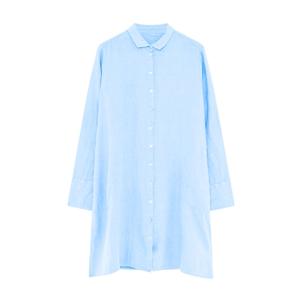 By Basics Light Blue Shirt Dress A-Shape