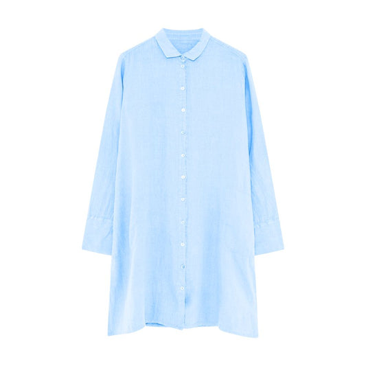 By Basics Light Blue Shirt Dress A-Shape