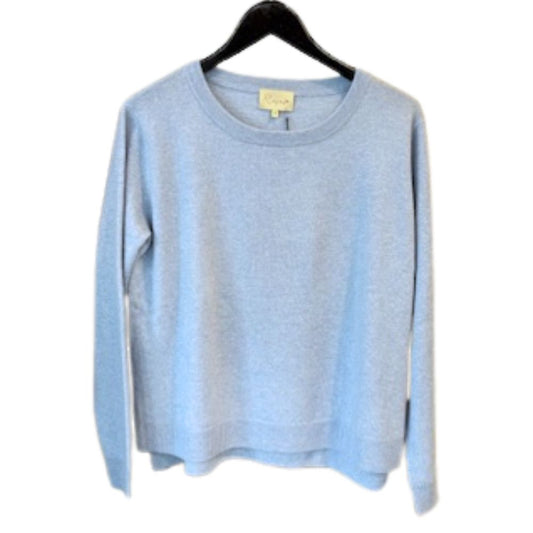 Rosas Solid Light Blue Sweater