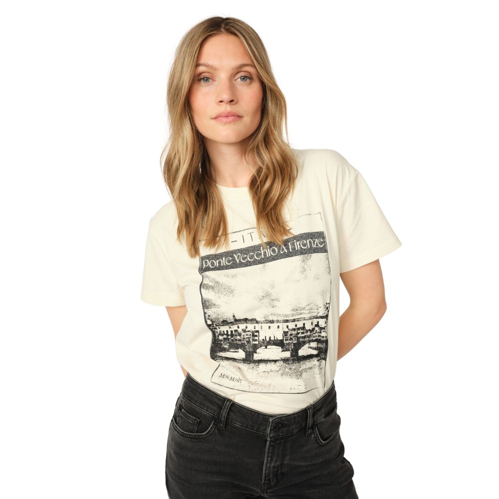 Mos Mosh Ecru Ansie Tee