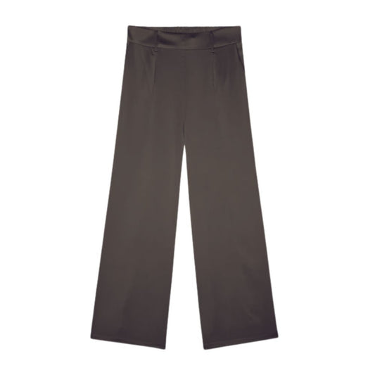 Charlotte Sparre Brown Solid Wide Pants
