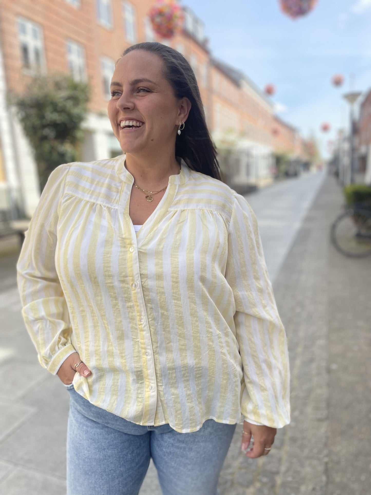 Lollys Laundry Light Yellow Elif Shirt