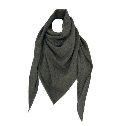 Rosas Army Melange Scarf Triangle Cashmere