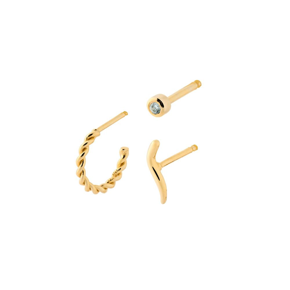 Pernille Corydon Gold Ocean Flow Earring Box