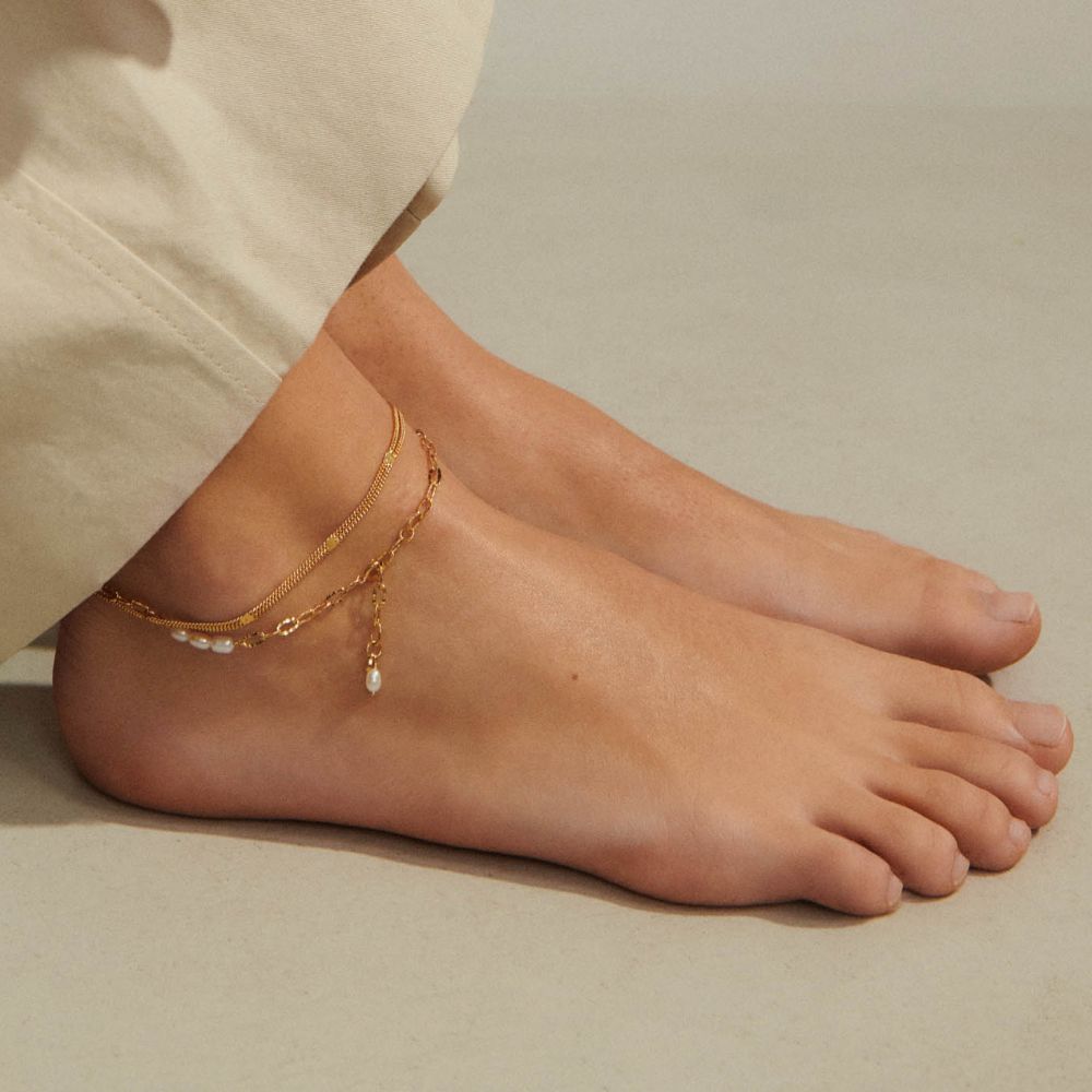 Pernille Corydon Silver Agnes Anklet