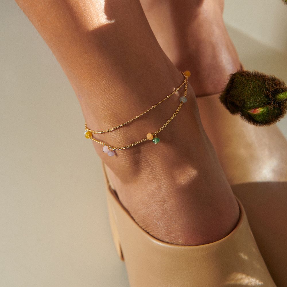 Pernille Corydon Silver Solar Anklet