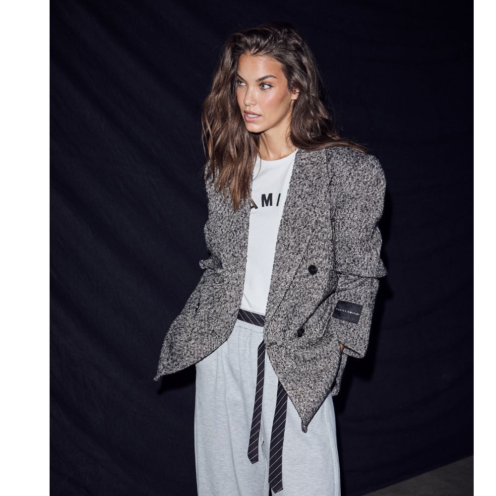 L'AMITIÉ Silver Glimpse Pocket Blazer