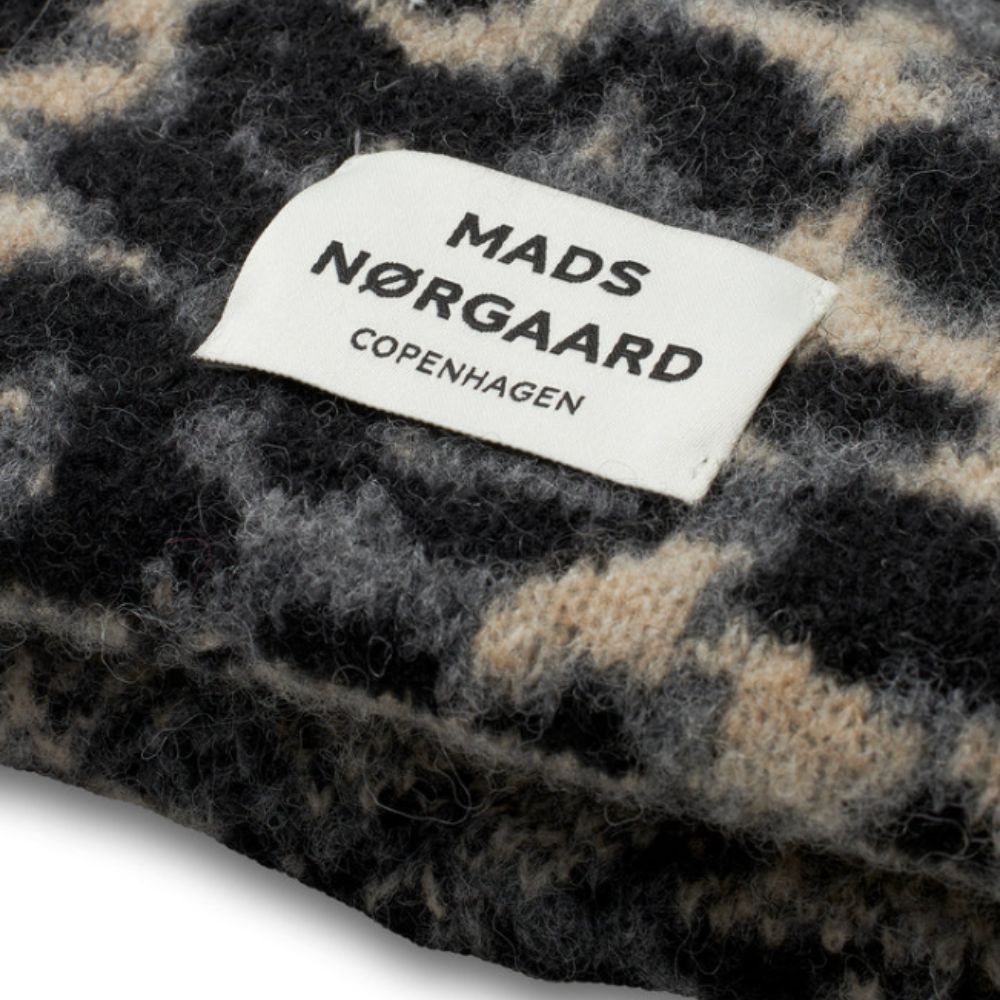 Mads Nørgaard Dark Grey Melange/French Anuska Hat Tosca AOP