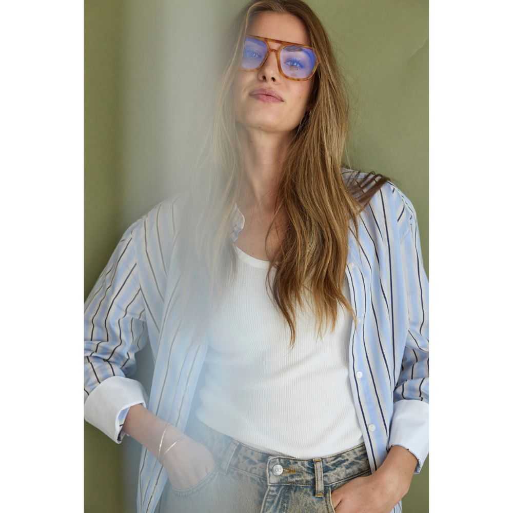 Co´Couture Pale Blue Shino Shirt