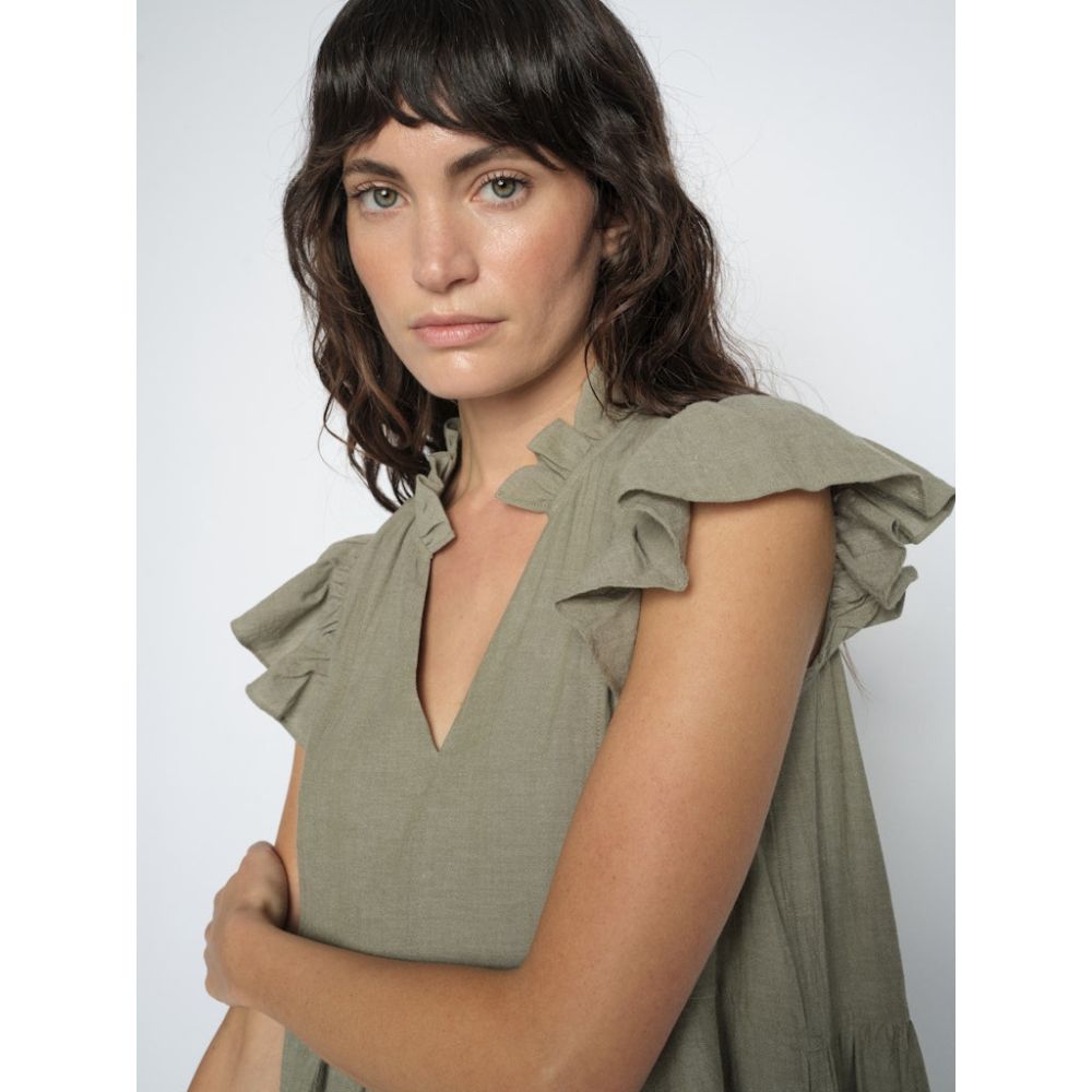 Mos Mosh Olive Waldy Izha Dress