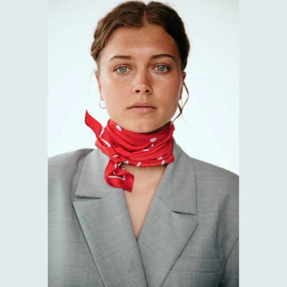 MP Rød Paloma Silk Scarf