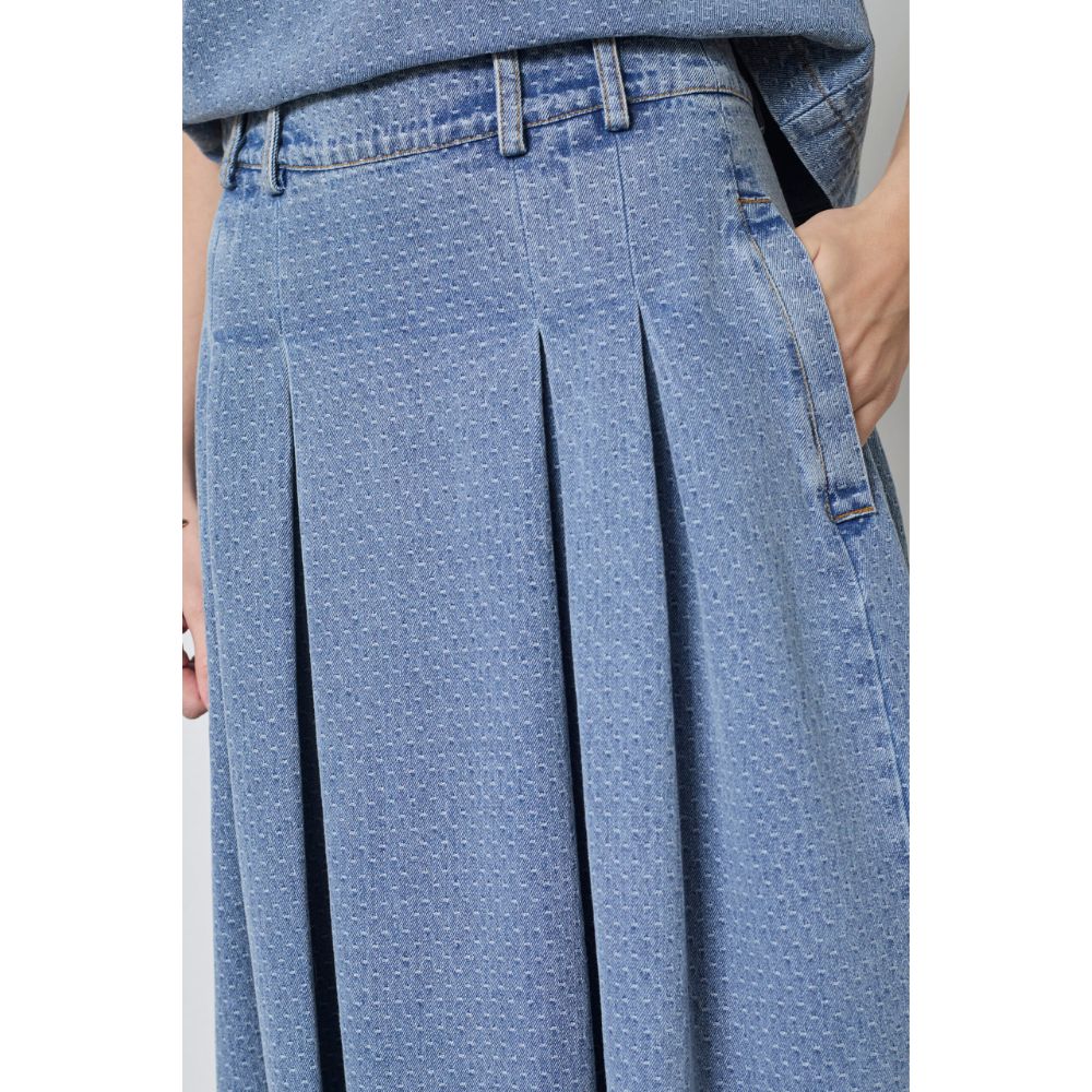 Co'Couture Blue Anya Pleat Skirt