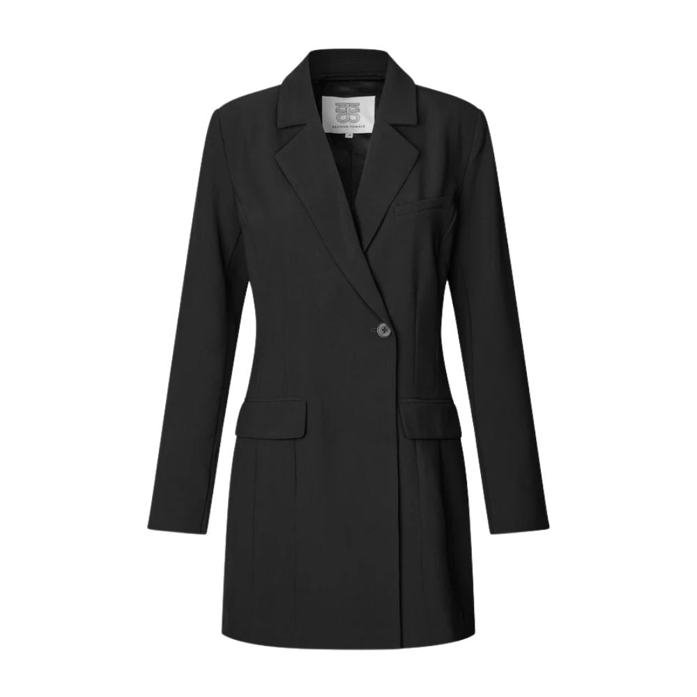 Second Female Sort Festa Fitted Blazerkjole