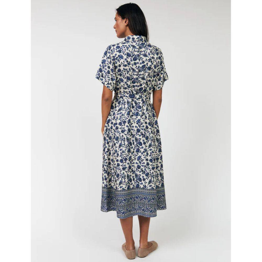 Lollys Laundry Blue Blake Midi Dress