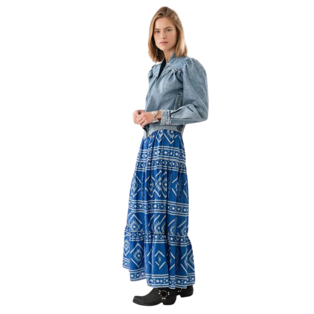 Lollys Laundry Blue Sunset Maxi Skirt