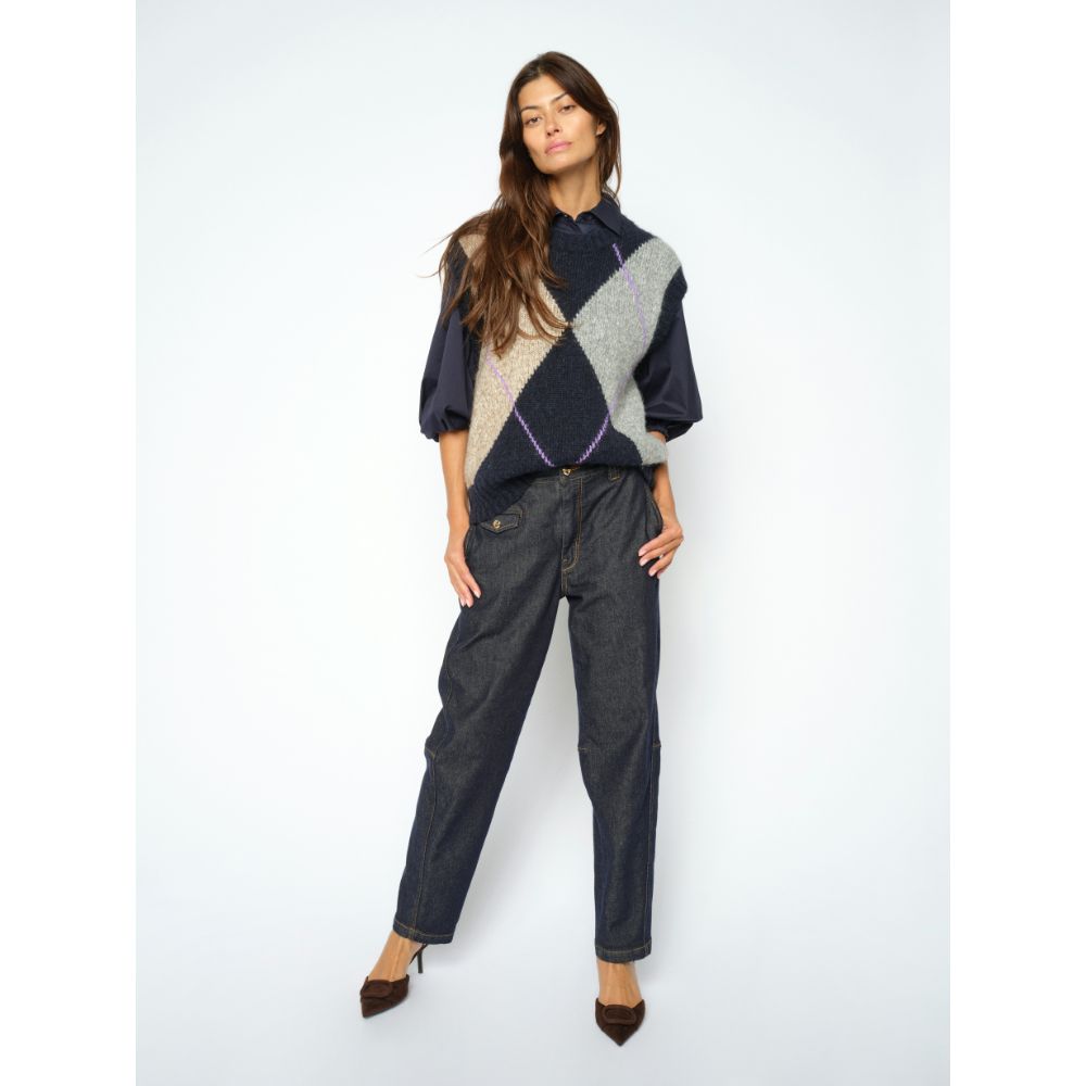 Mos Mosh Dark Blue Aymen Chino Jeans