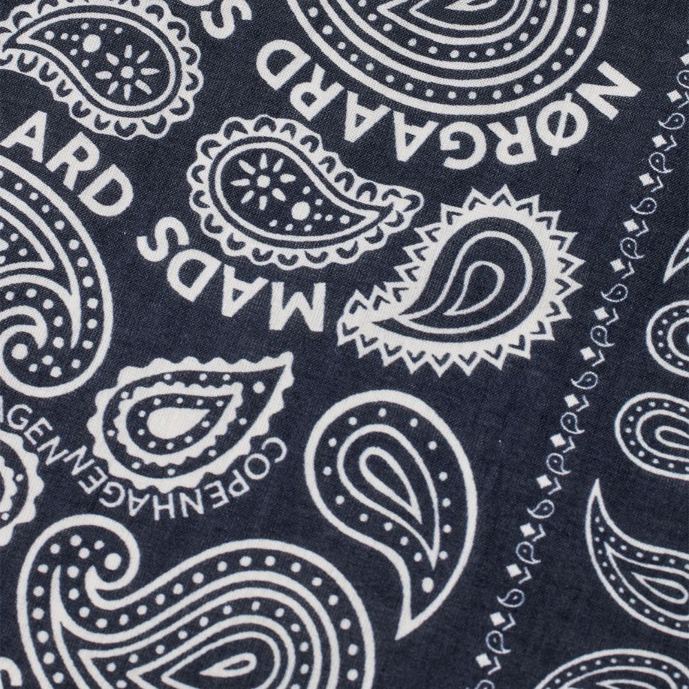 Mads Nørgaard Navy Paisley Scarf