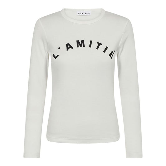 L'AMITIÉ Off-White Clean LS Logo Te
