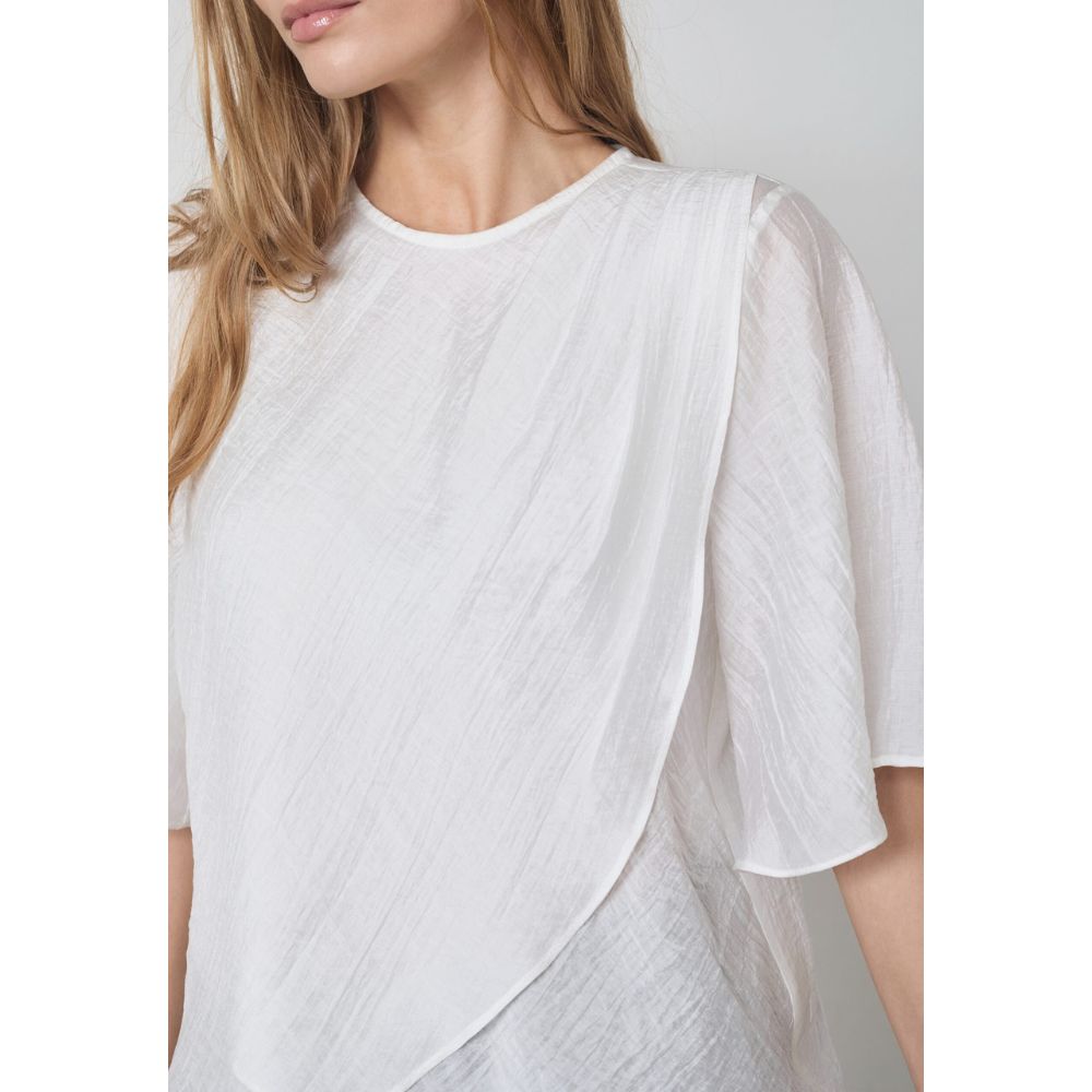 Co´Couture Hvid Conny Drape Blouse