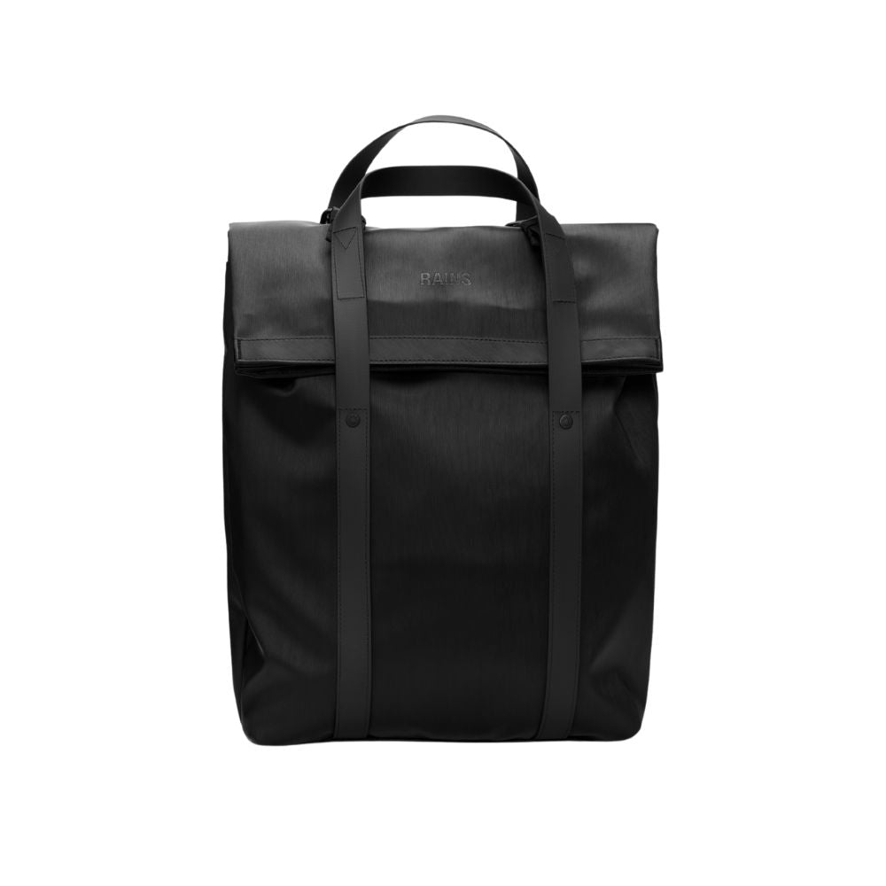Rains Black 2 Way Tote Backpack