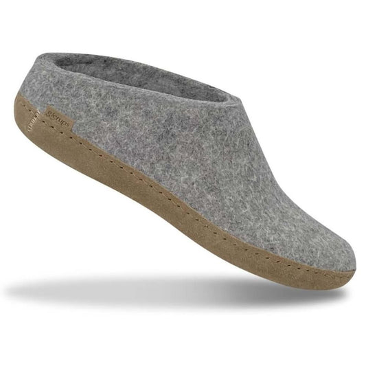 Glerups Grey Slip-On W. Leather Sole