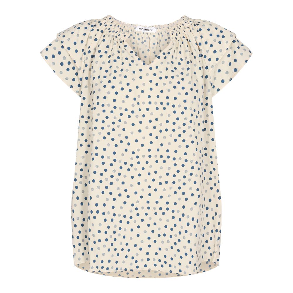 Co'Couture New Blue Sunrise Dot Top