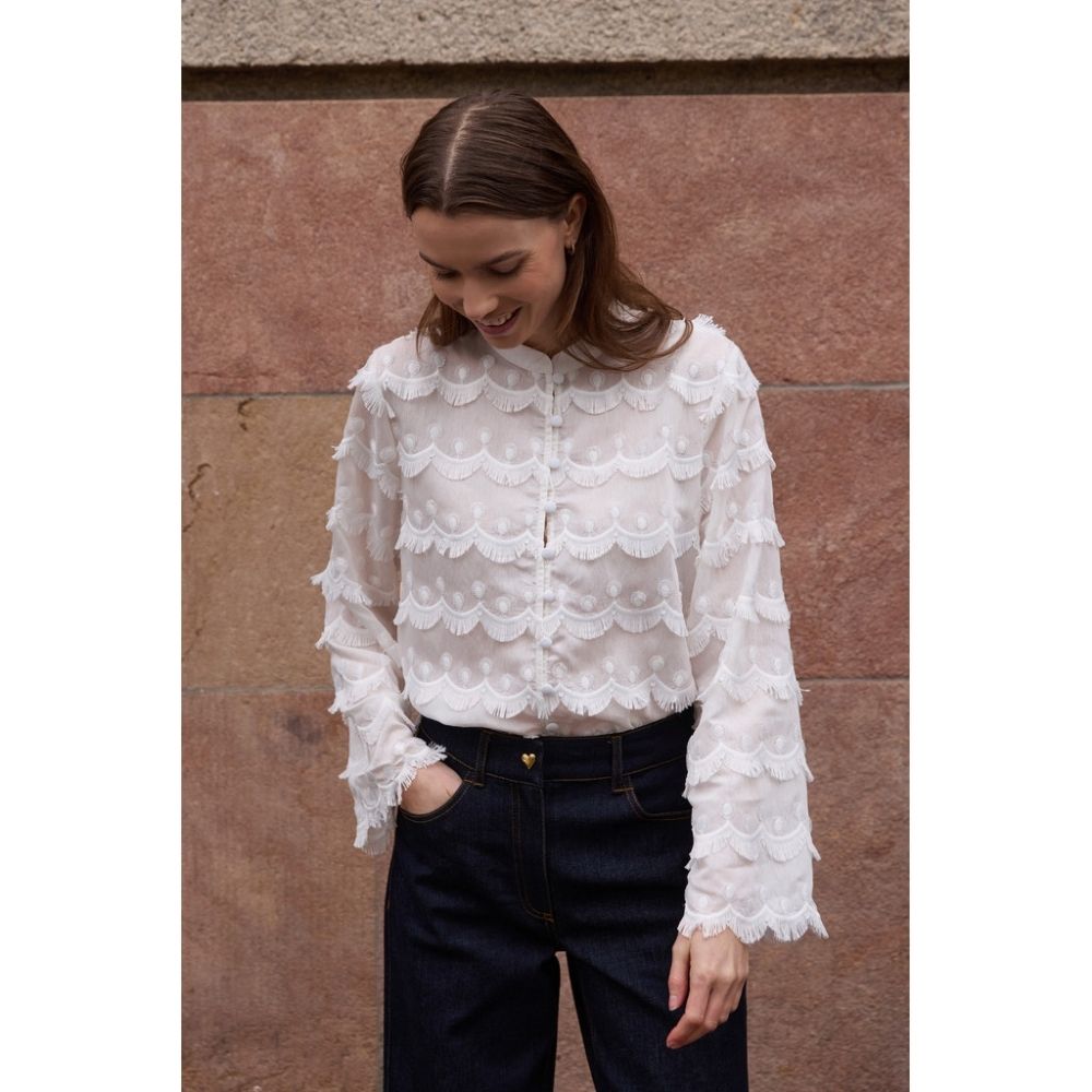 Rue de Femme Hvid Zaylee Shirt
