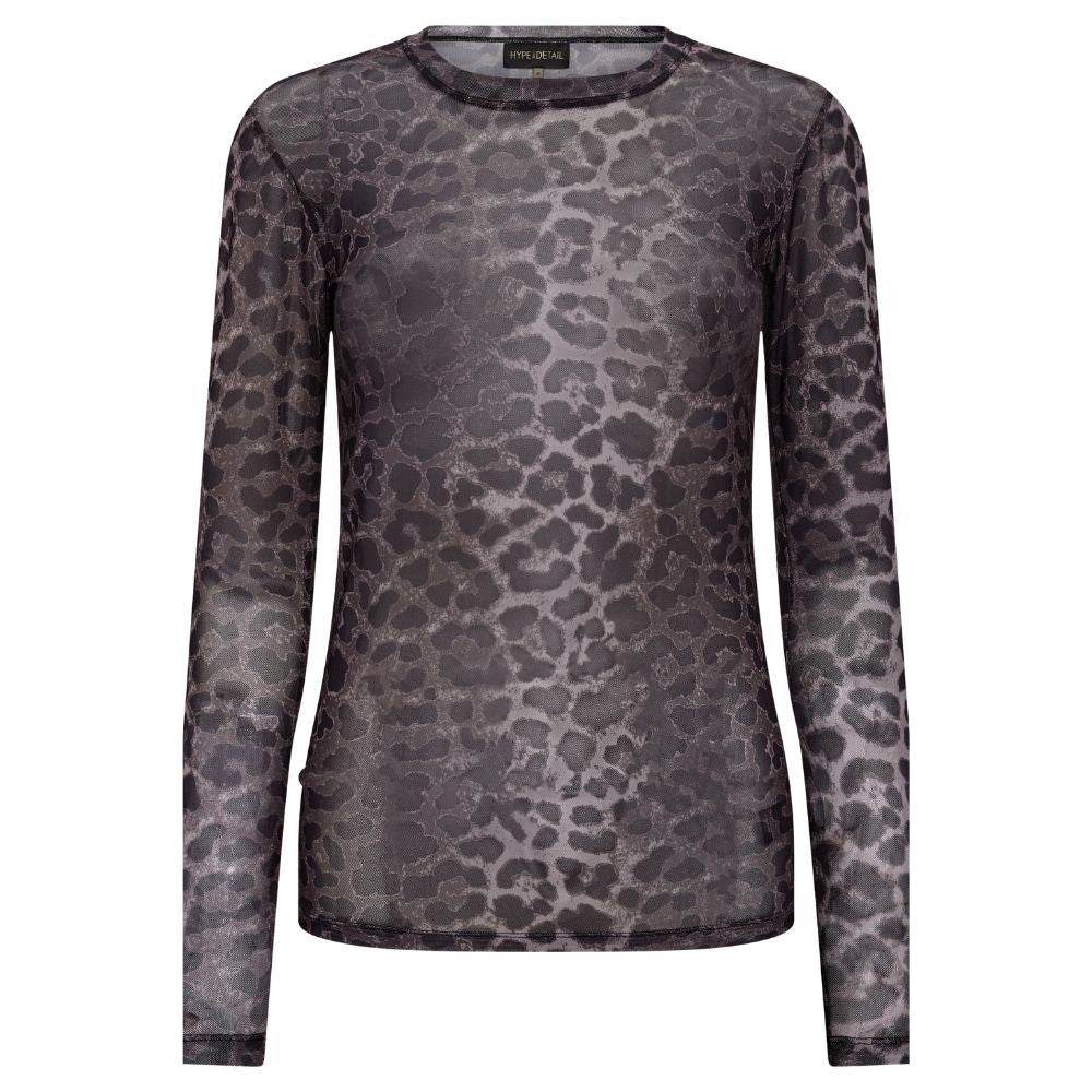 HypeTheDetail w/print mesh bluse