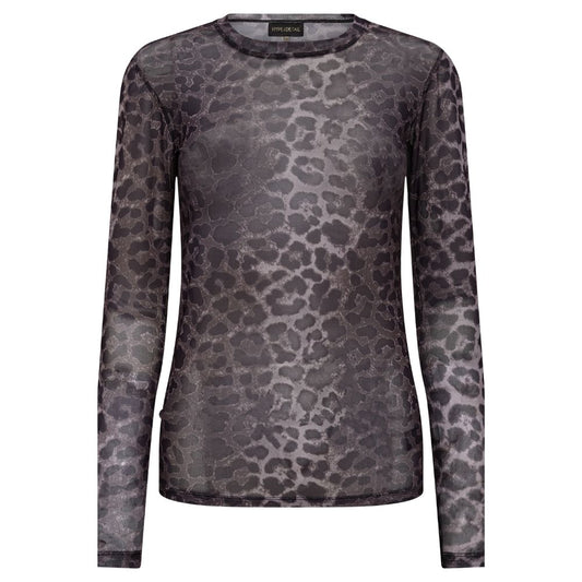 HypeTheDetail w/print mesh bluse