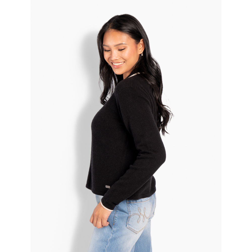HÉST Black Vivienne cardigan