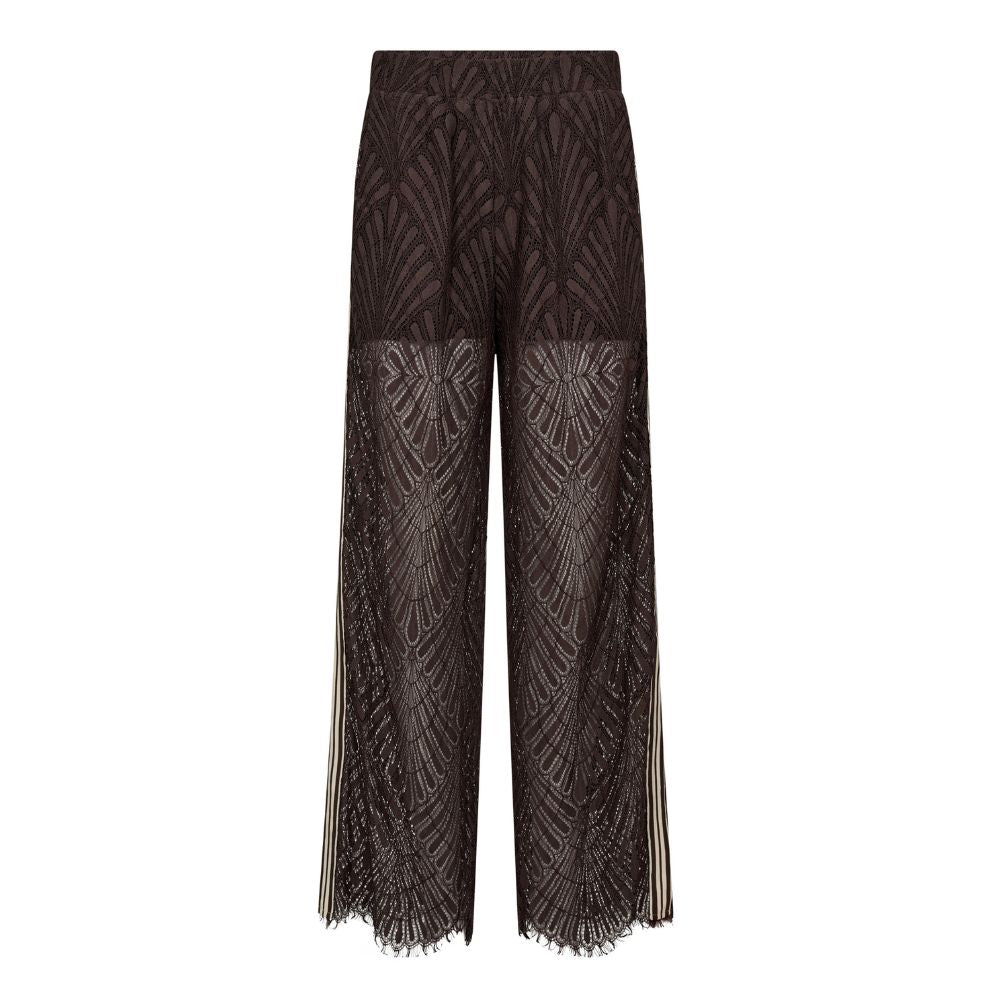 Co'Couture Brown Leti Lace Pants