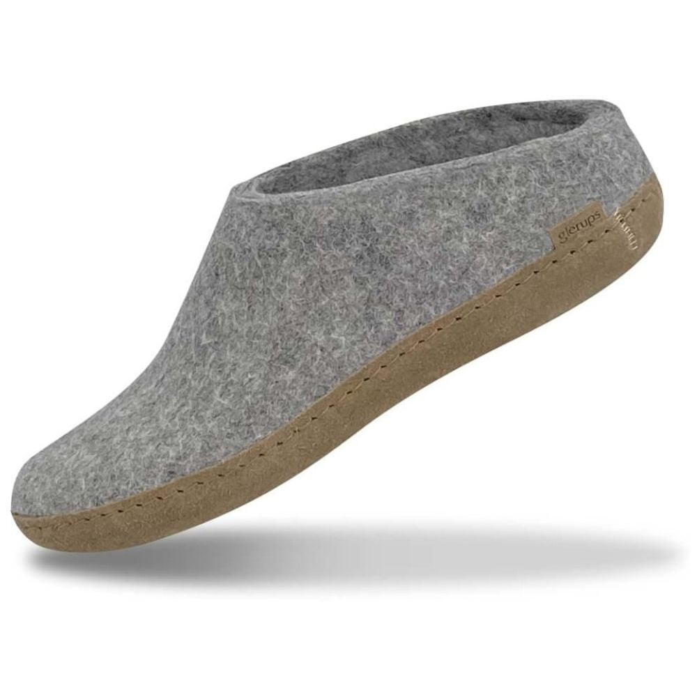 Glerups Grey Slip-On W. Leather Sole