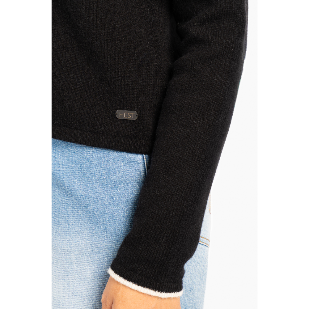HÉST Black Vivienne cardigan