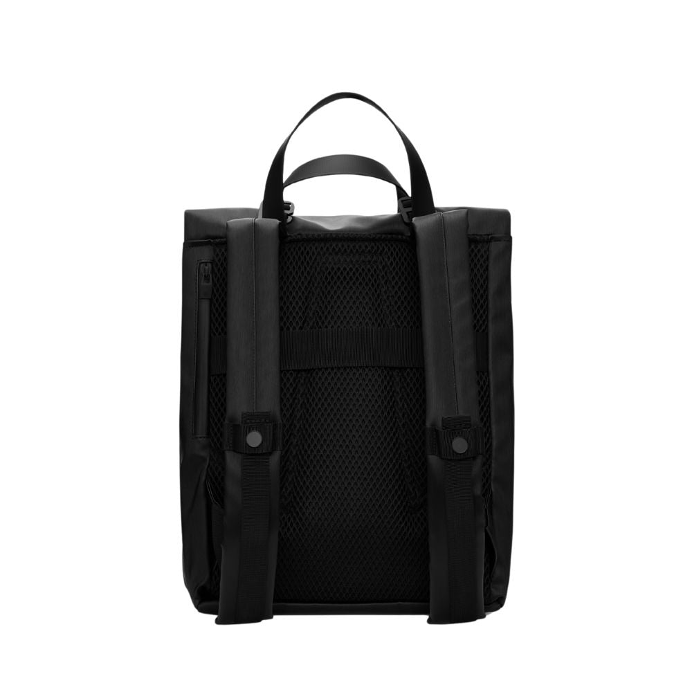 Rains Black 2 Way Tote Backpack