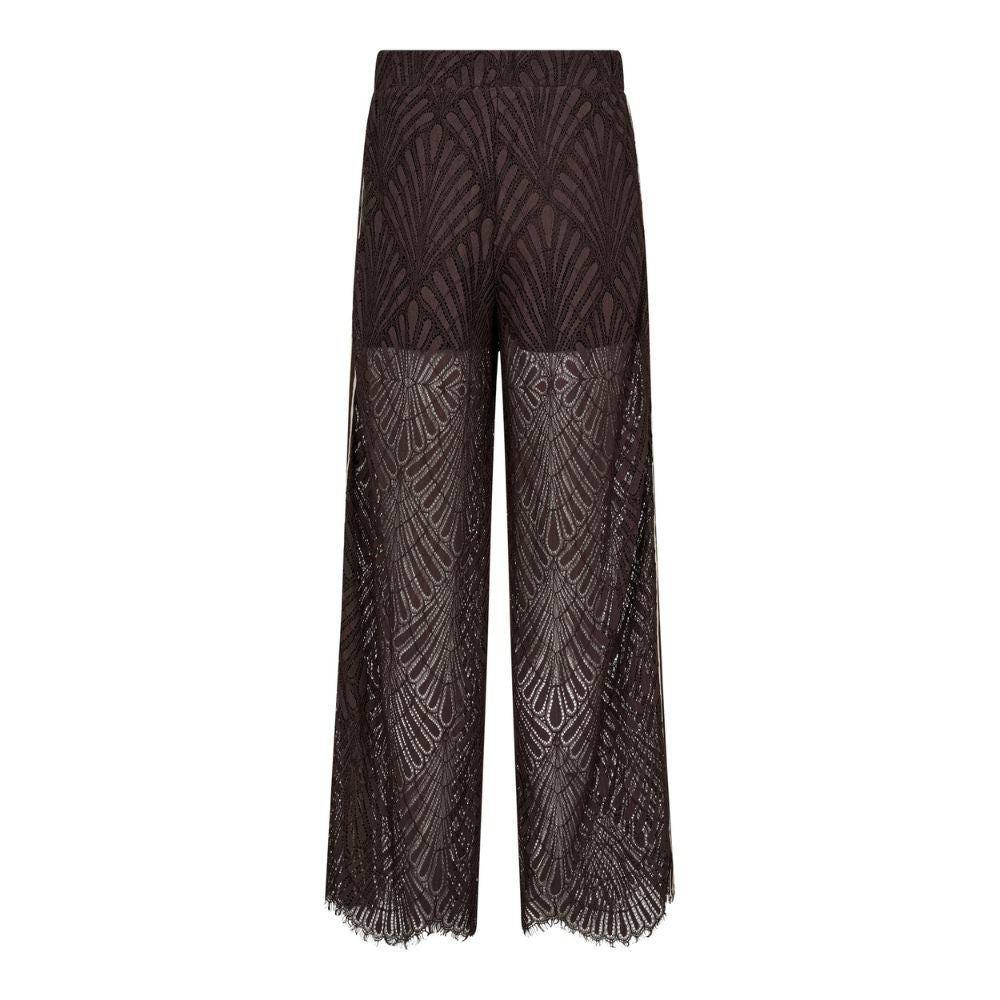 Co'Couture Brown Leti Lace Pants