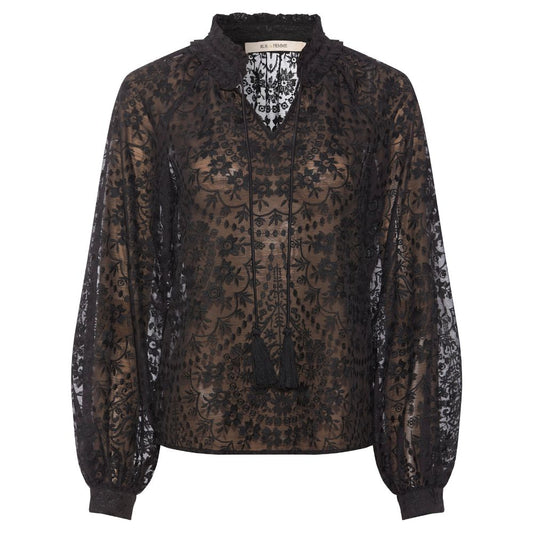 Rue De Femme Black New Letita Blouse