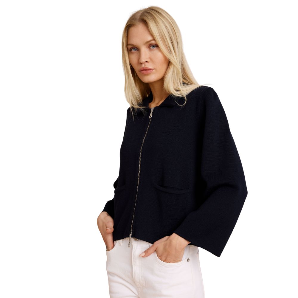 Sibin Linnebjerg Sort Giselle Cardi