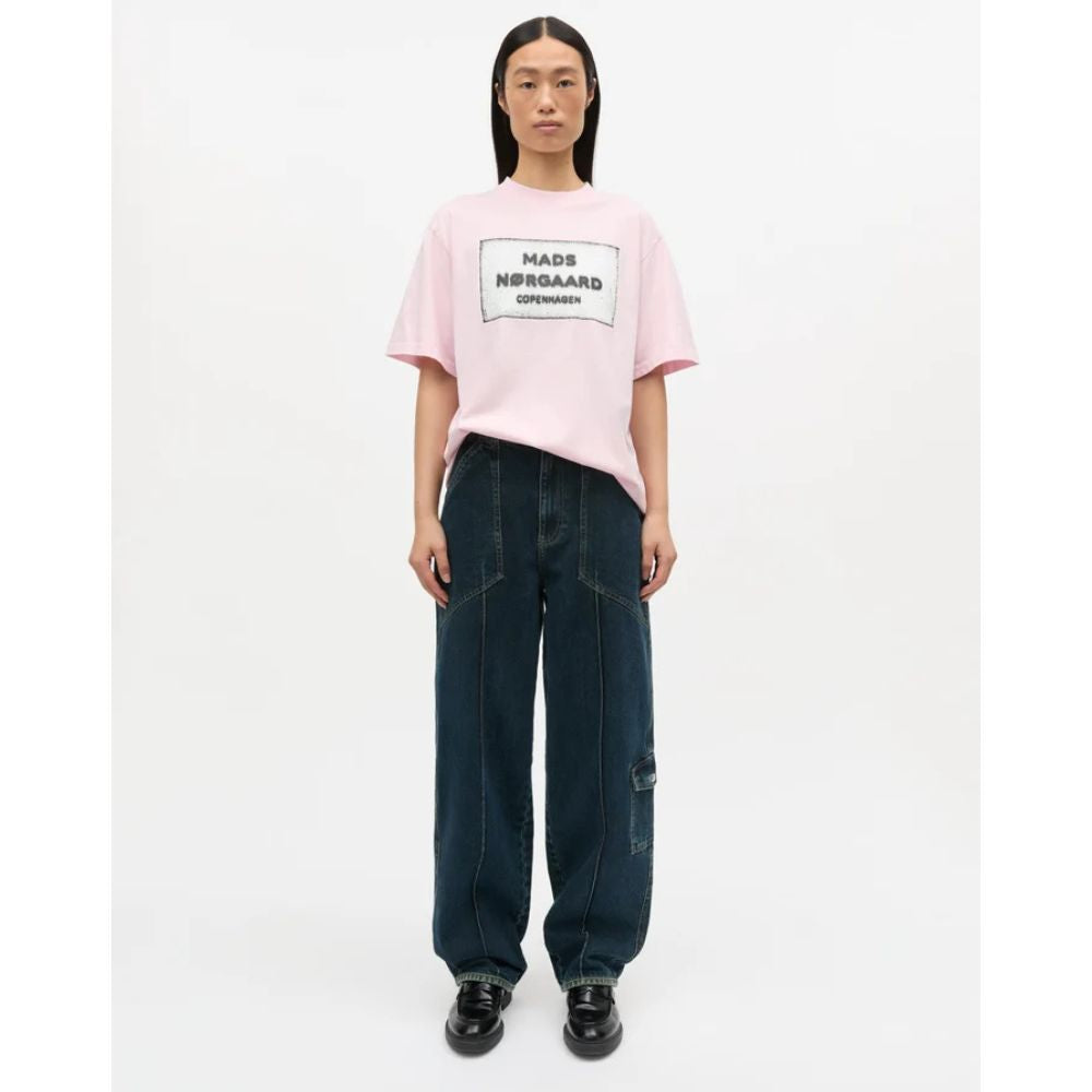 Mads Nørgaard Fairy Tale Pink Cotton Jersey Dassel Tee