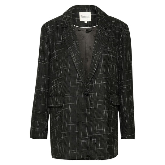 My Essential Wardrobe Black Freja Boxy Blazer