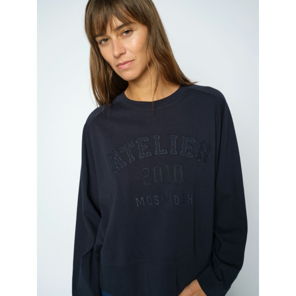 Mos Mosh Salute Navy Gail O-LS Tee