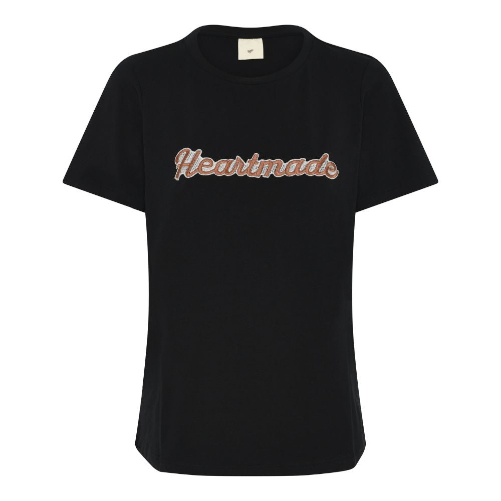 Heartmade Black Efia Logo T-shirt