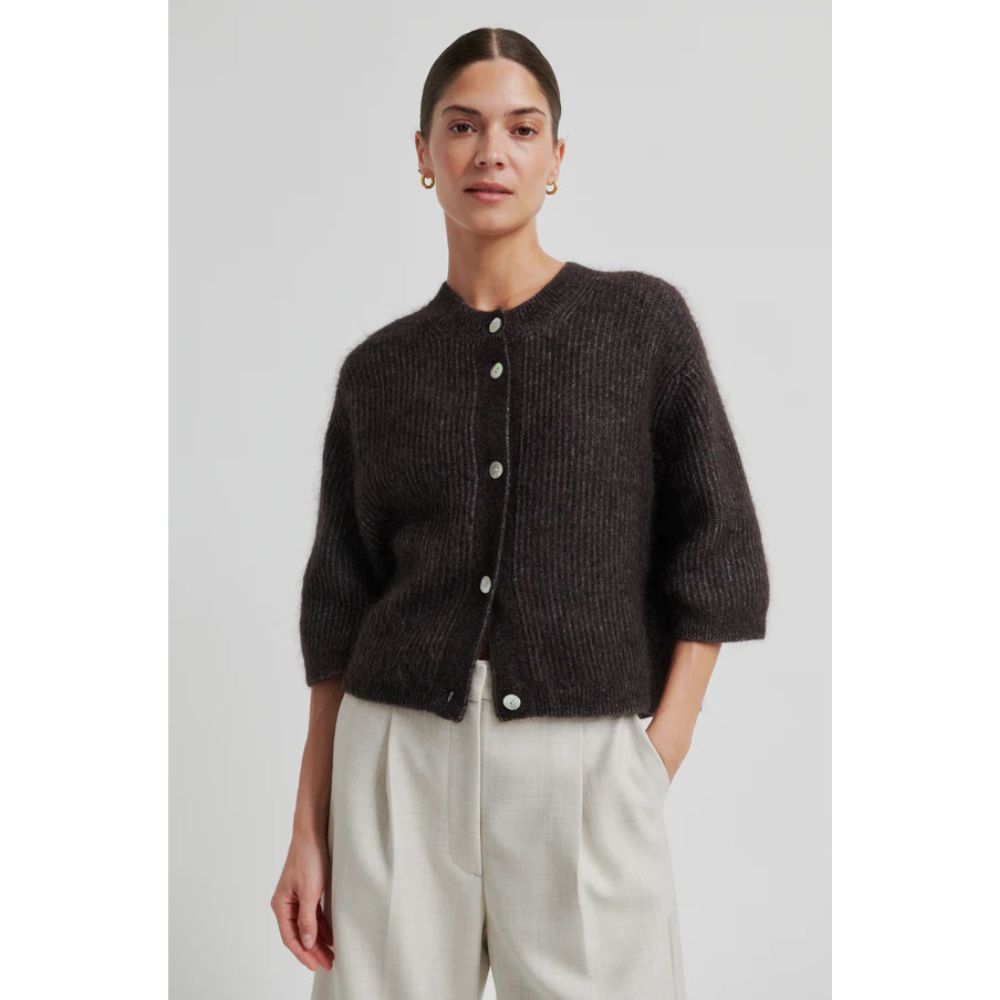 Second Female Brun Andrea Knit Cardigan