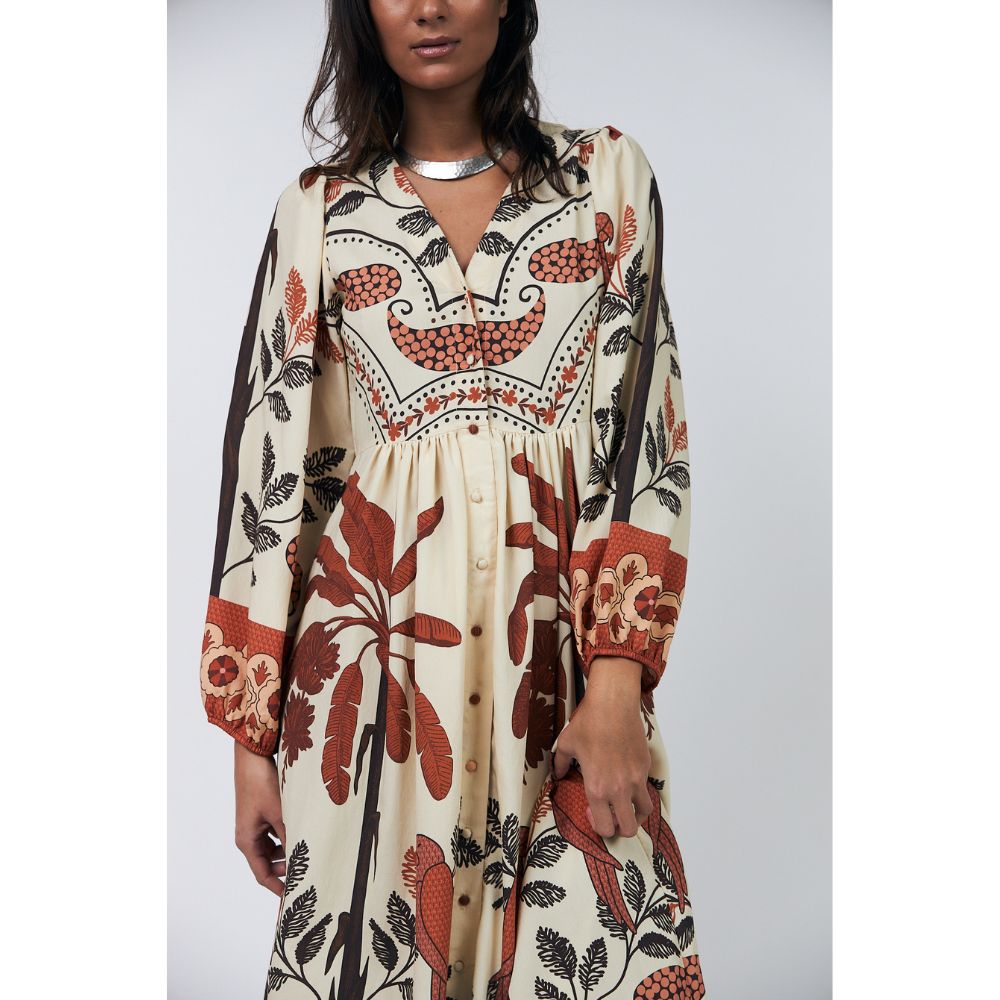 Lollys Laundry Creme Sarai 3/4 Dress