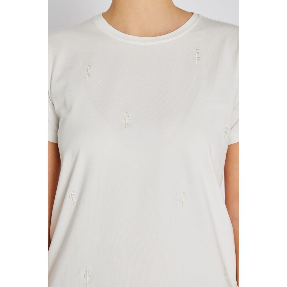 Rue De Femme Off White Alvina logo T-Shirt