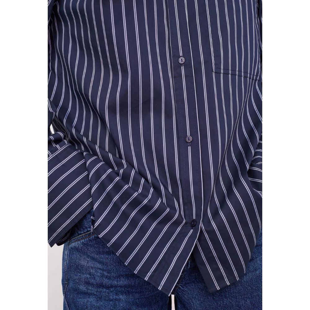 Co'Couture Navy Somo Stripe Shirt