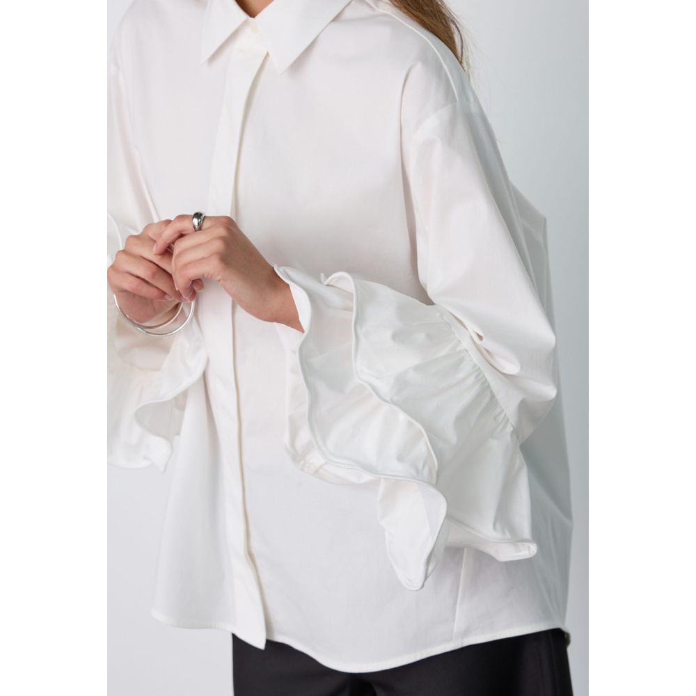 Co`Couture Hvid Halen Flare Shirt
