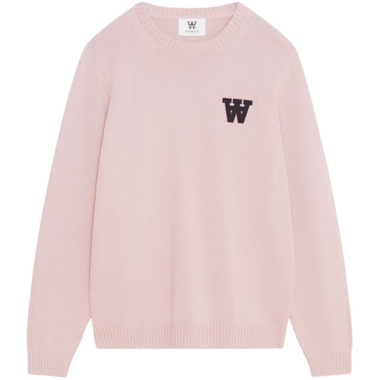 Wood Wood Pale Pink Tay Patch Jumper