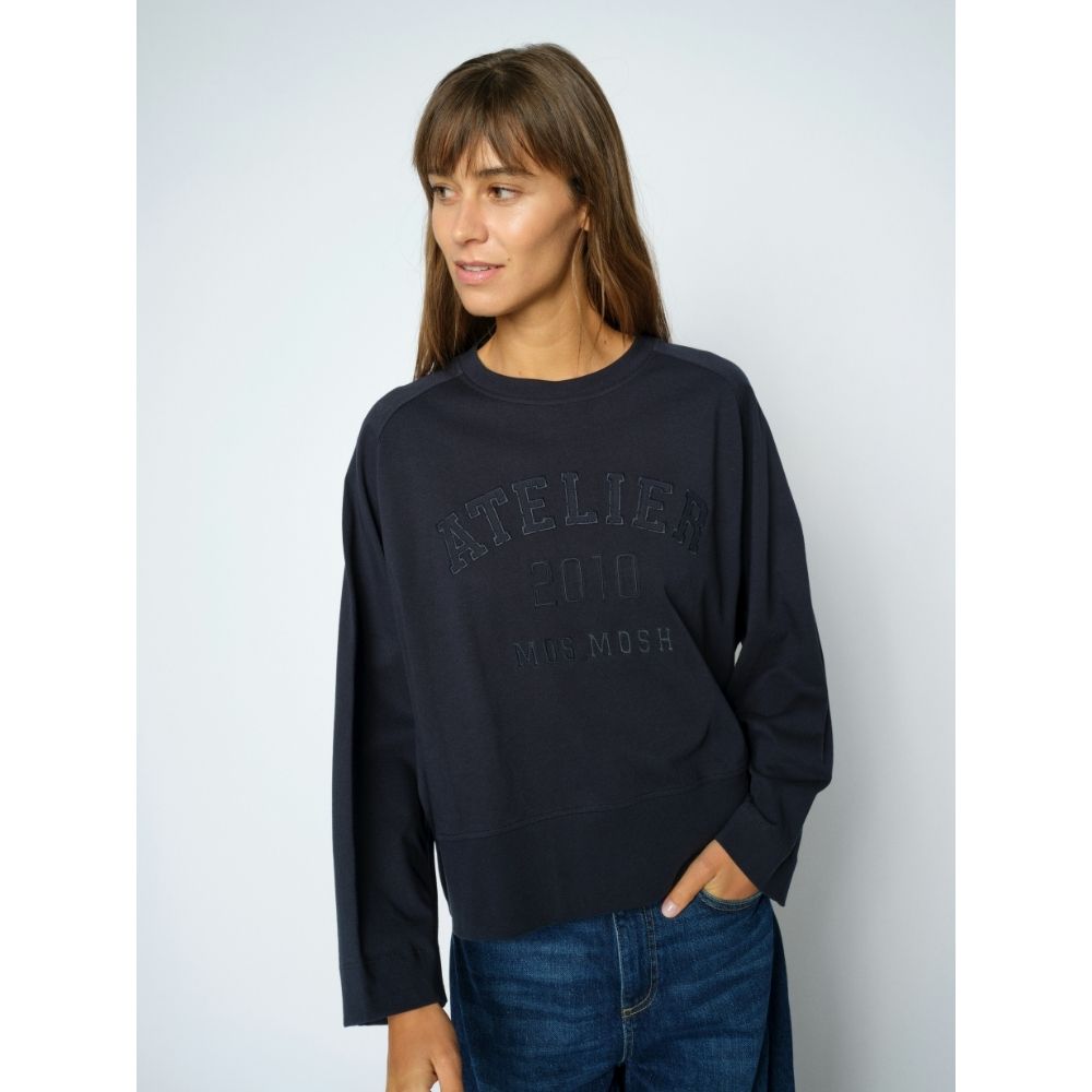 Mos Mosh Salute Navy Gail O-LS Tee